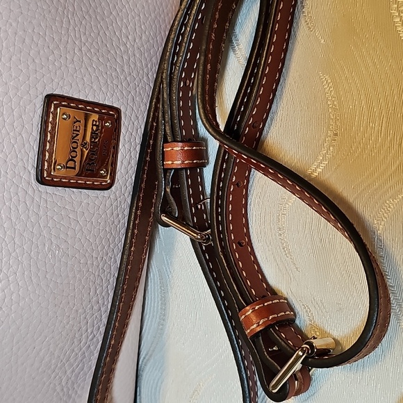 Dooney & Bourke Brielle Blush Pink Pebble Leather Satchel With Wallet - Picture 6 of 15